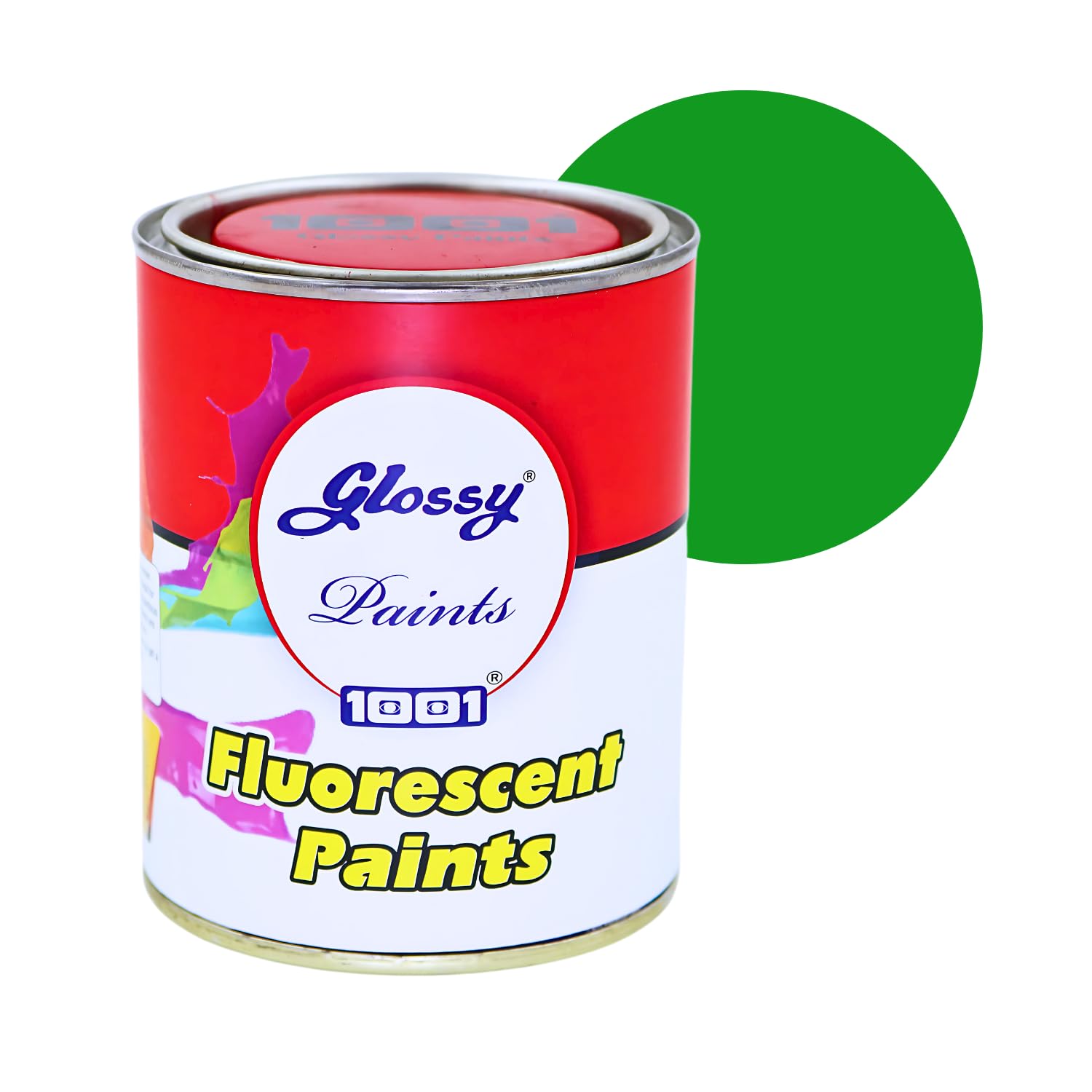 1001 Fluorescent Daylight Glow Paint | High Visibility | High Durability, Multi-Surface | interior/Exterior | Perfect forMarking | Weather Resistant | Vibrant Fluorescent Finish (Deep Green, 500gms)-image-33