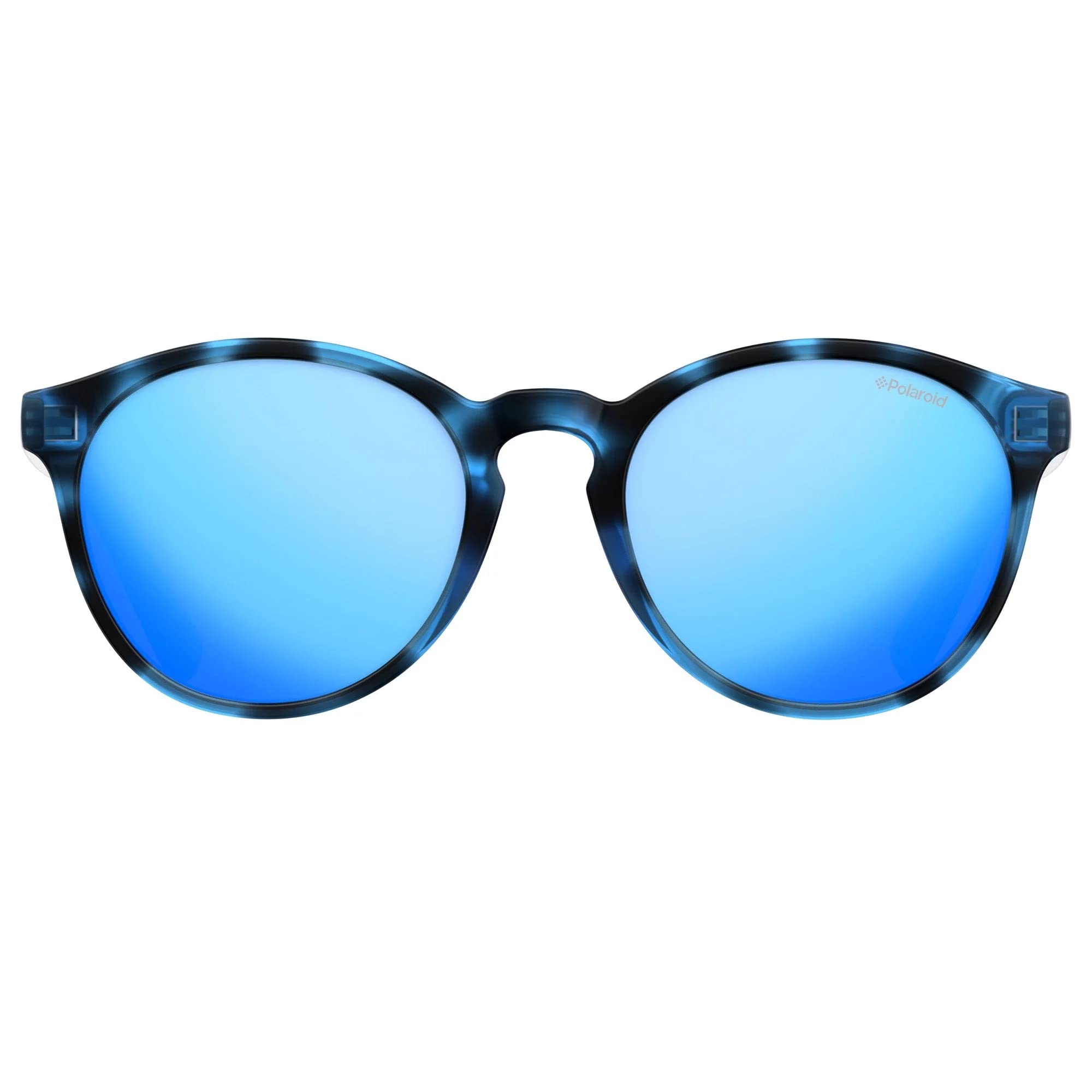 Polaroid Sunglasses Kids' PLD 8024/S Oval Sunglasses, Havana Fuchsia/Polarized Brown Mirrored, 47mm, 18mm