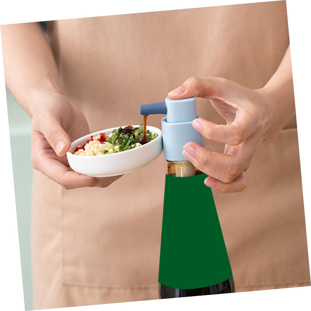 PRETYZOOM 2 Sets Condiment Squeeze Bottles Oyster Sauce Squeezer Ketchup Bottle Nozzle Plastic Nozzle