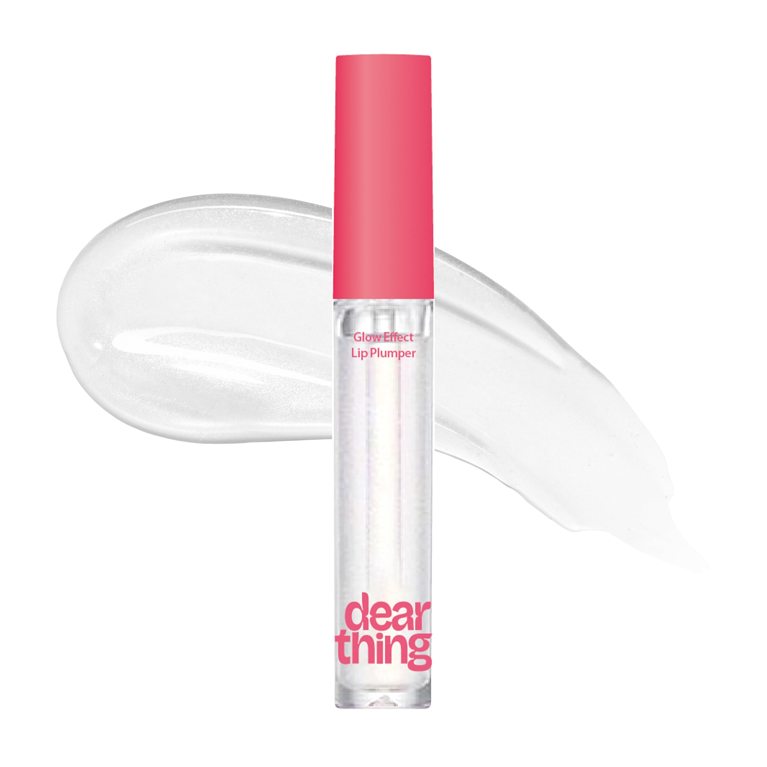 MILKTOUCH dear thing glow effect lip plumper Stocking Stuffers, Christmas Gifts (01 Clear Maxi, 0.13 Fl Oz (Pack of 1)