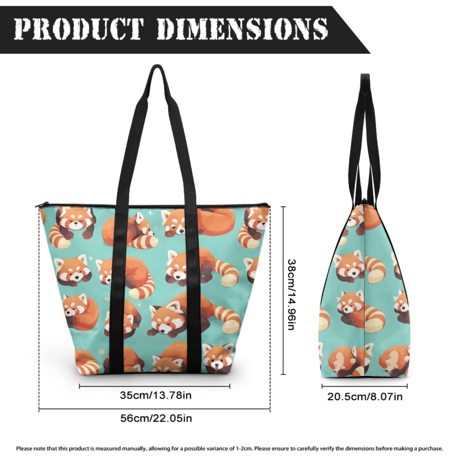 Tote Bag Tela Bolsas de Tela Poliéster Bolso de Mano de Mujer Reutilizable Bolsa Compra Plegable Tote Bag Cremallera Bolso Viaje Duradero Totebag