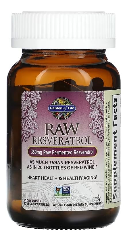 Garden of Life Raw Resveratrol with Probiotics, Antioxidant Support, 60ct - image 3