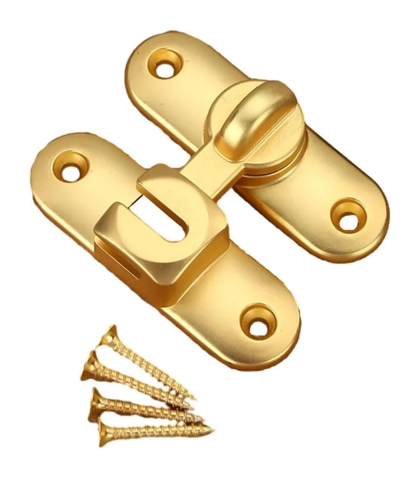 Door Lock Bolt, Barn Door Slide Gate Latch Zinc Alloy Hasp Pin Multicolor(Gold)