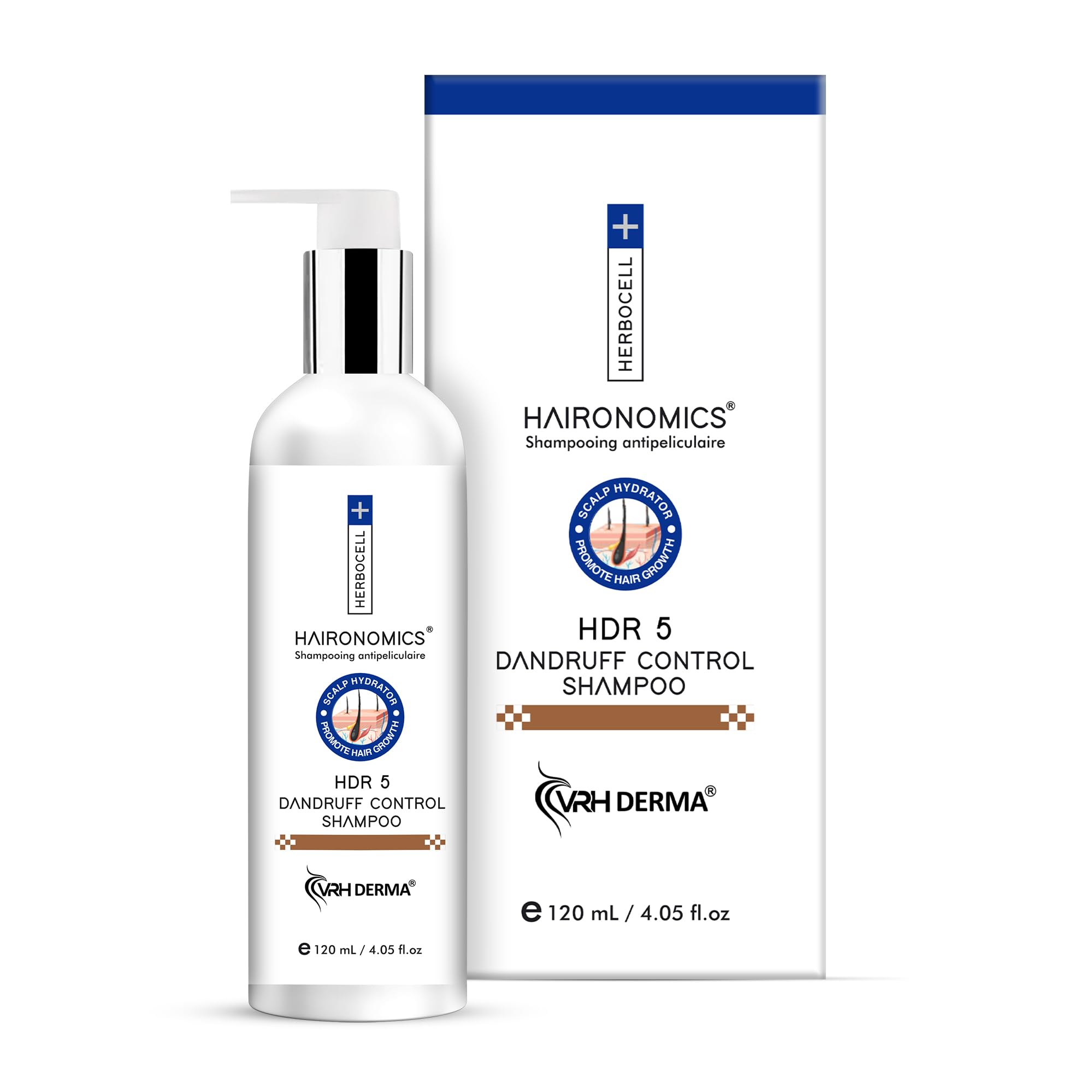 VRH Dandruff Control Shampoo | Visible Results After Just One Wash | Featuring Herbocell, Cutipure CLR, Veg Chitosan & Oleander Cochlearis | Scalp Soothing & Flaky Skin Reduction | Unisex | (120ml)-image-30