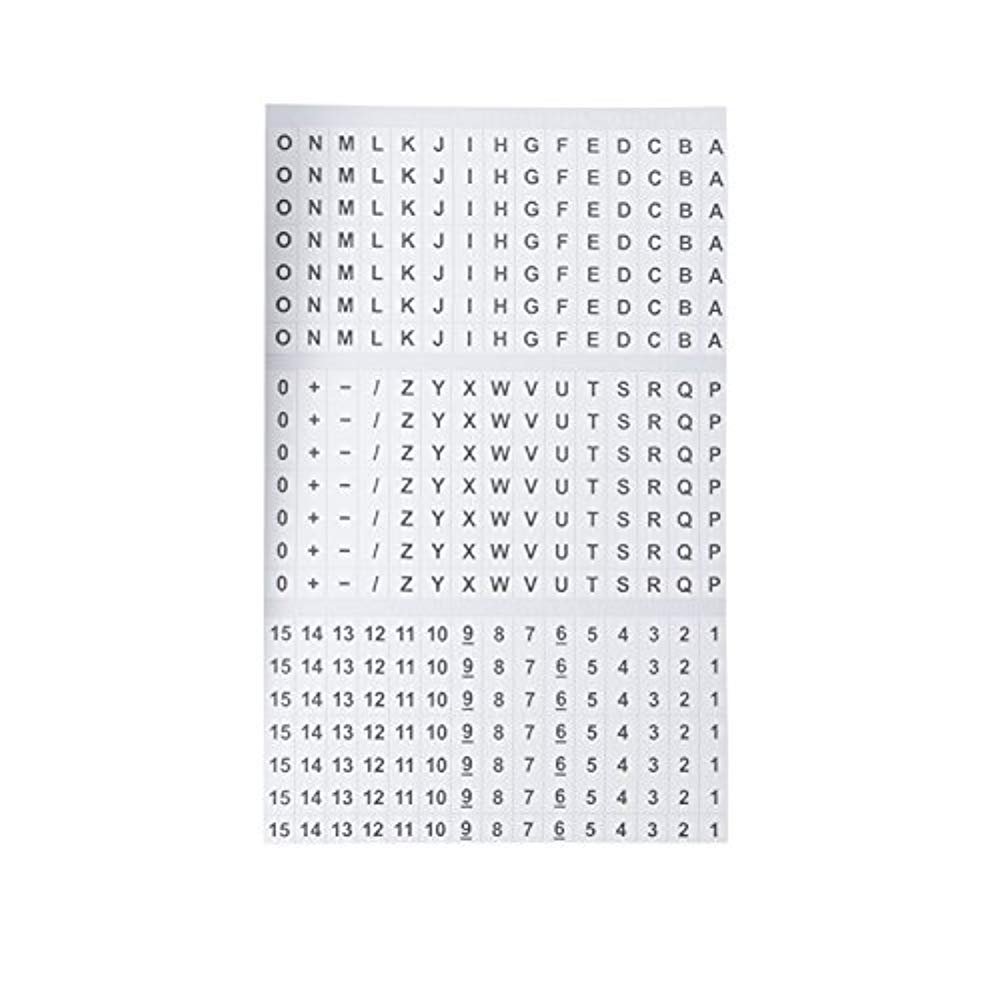 Gardner Bender 42-028 A-Z, 0-15 ve Semboller Cep Paketi Tel İşaretleyiciler