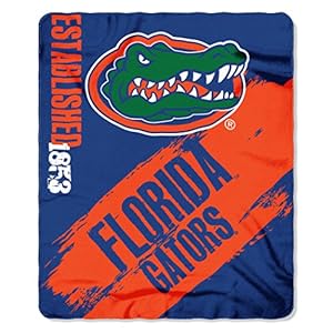 Northwest NCAA Florida Gators Fleece Throw Blanket, 50″ x 60″, Painted