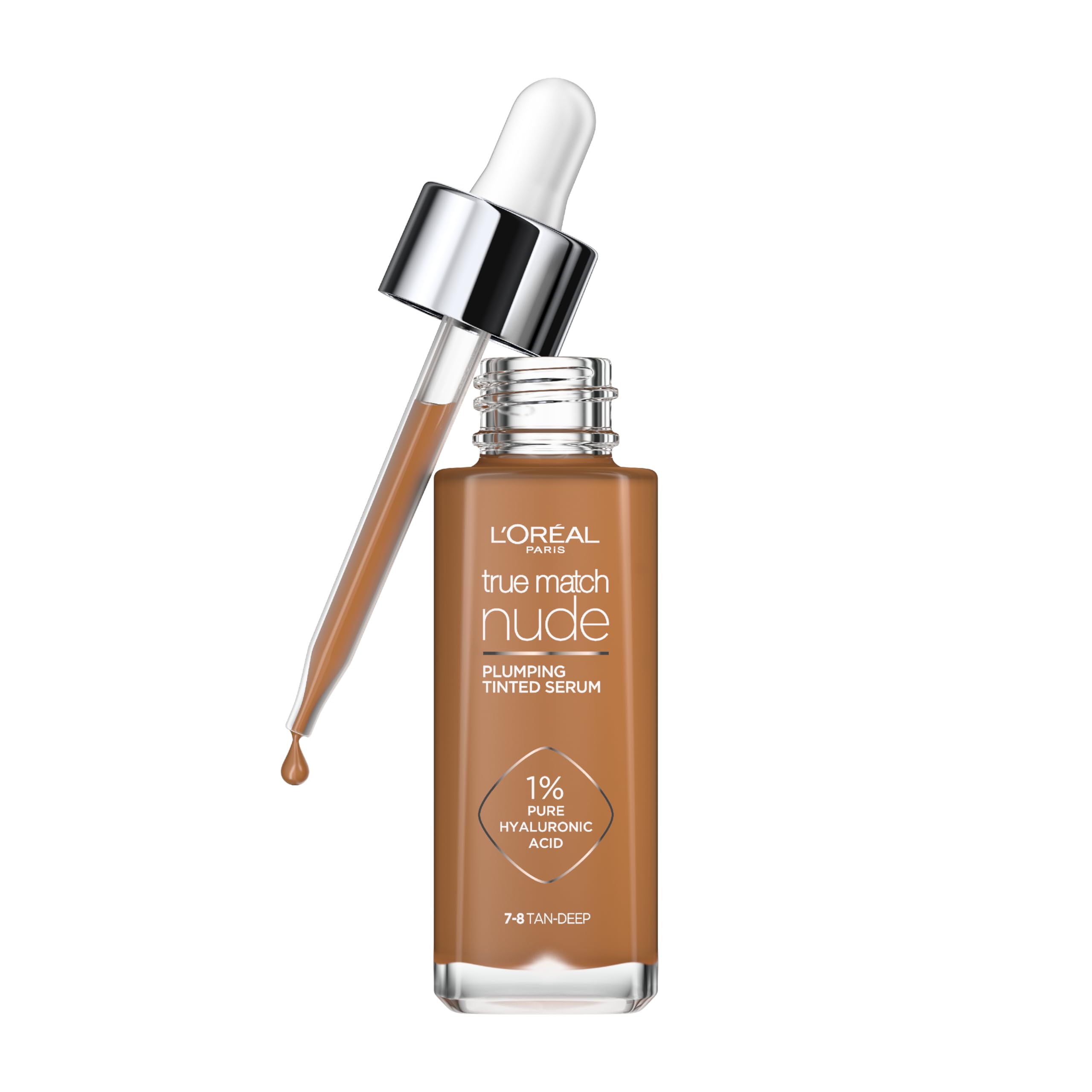 Debenhams Women's 7-8 Tan Deep True Match Nude Plumping Tinted Serum, 1% Hyaluronic Acid In
