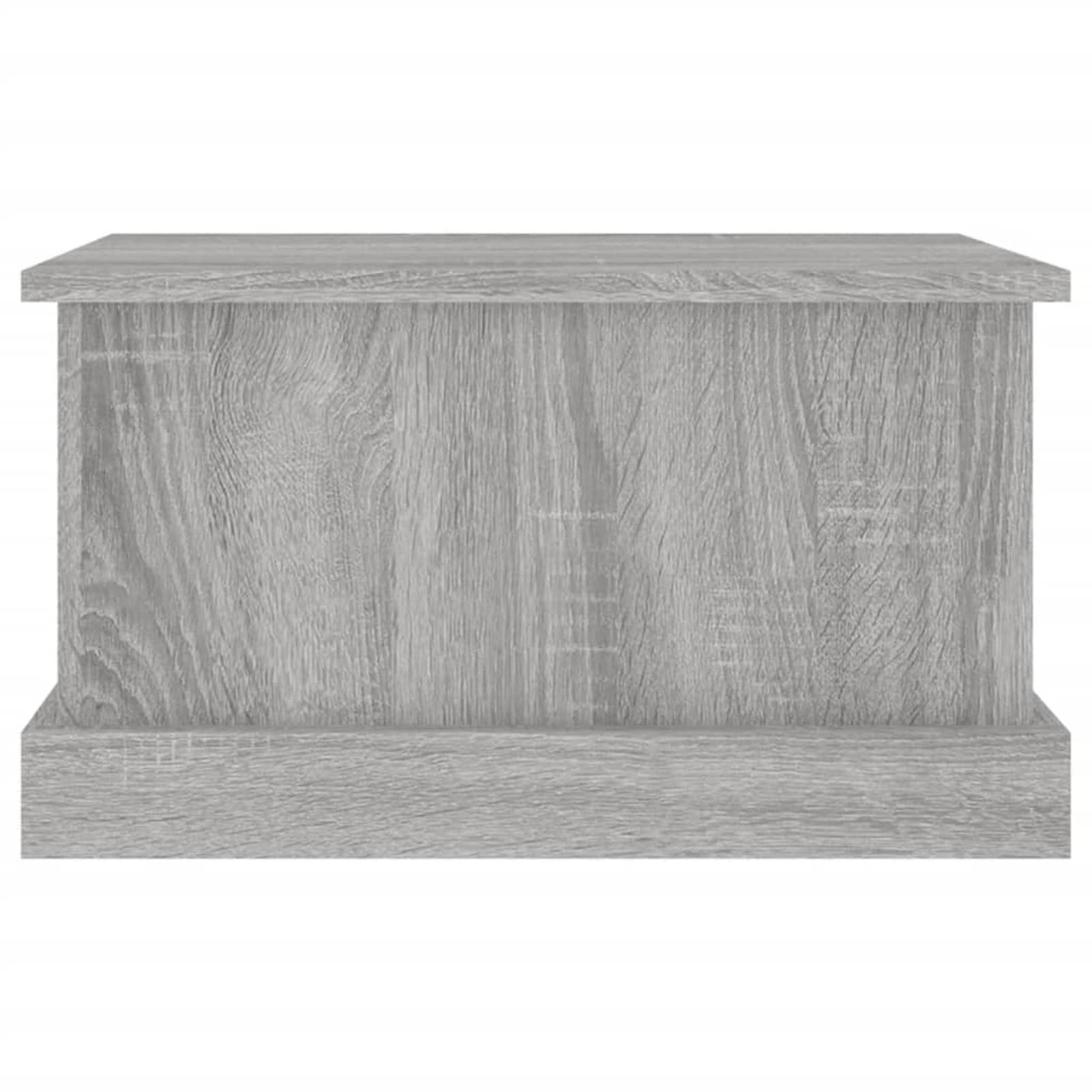 Homgoday Sonoma szary pojemnik 50 x 30 x 28 cm wielowarstwowe drewno, meble, skrzynie i kufry zewnętrzne, pudełko ogrodowe, uchwyt na narzędzia ogrodowe, pufa zewnętrzna, skrzynia zewnętrzna