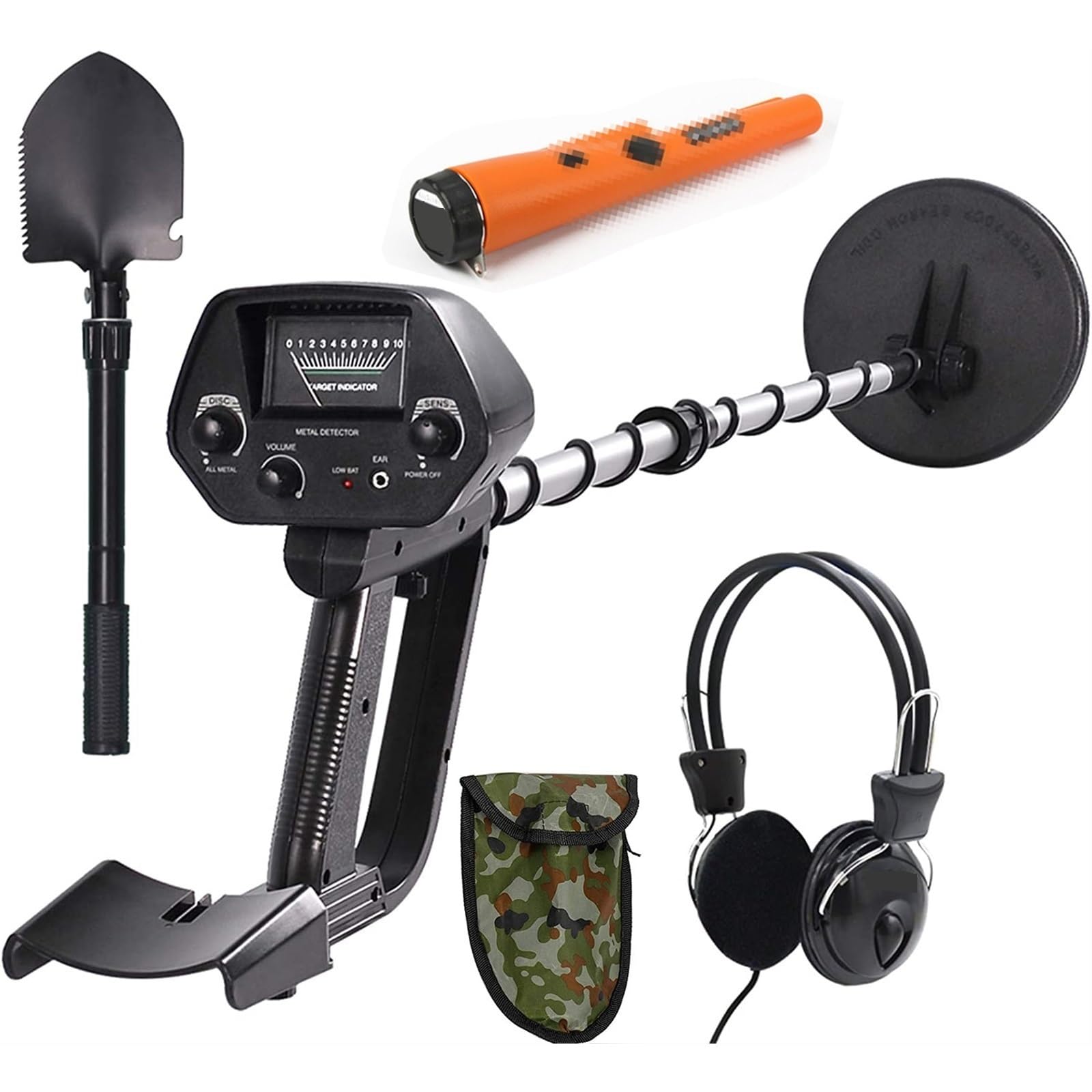 Metal Detector Gold Pinpointer Rilevatore Di Oro Sotterraneo Rilevatori Radar Tesori Ad Alta Sensibilità Rilevamento Sensibile Precisione(Suit 4)