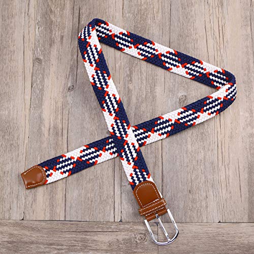 Vosarea Cinto de lona unissex com fivela de metal elástica (cores sortidas)