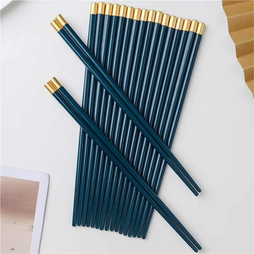 Ensemble de baguettes réutilisables, ustensiles d'entraînement universels for débutants et adultes, outils de préhension des doigts, apprentissage facile de la cuisine(Light green-6 Pair)
