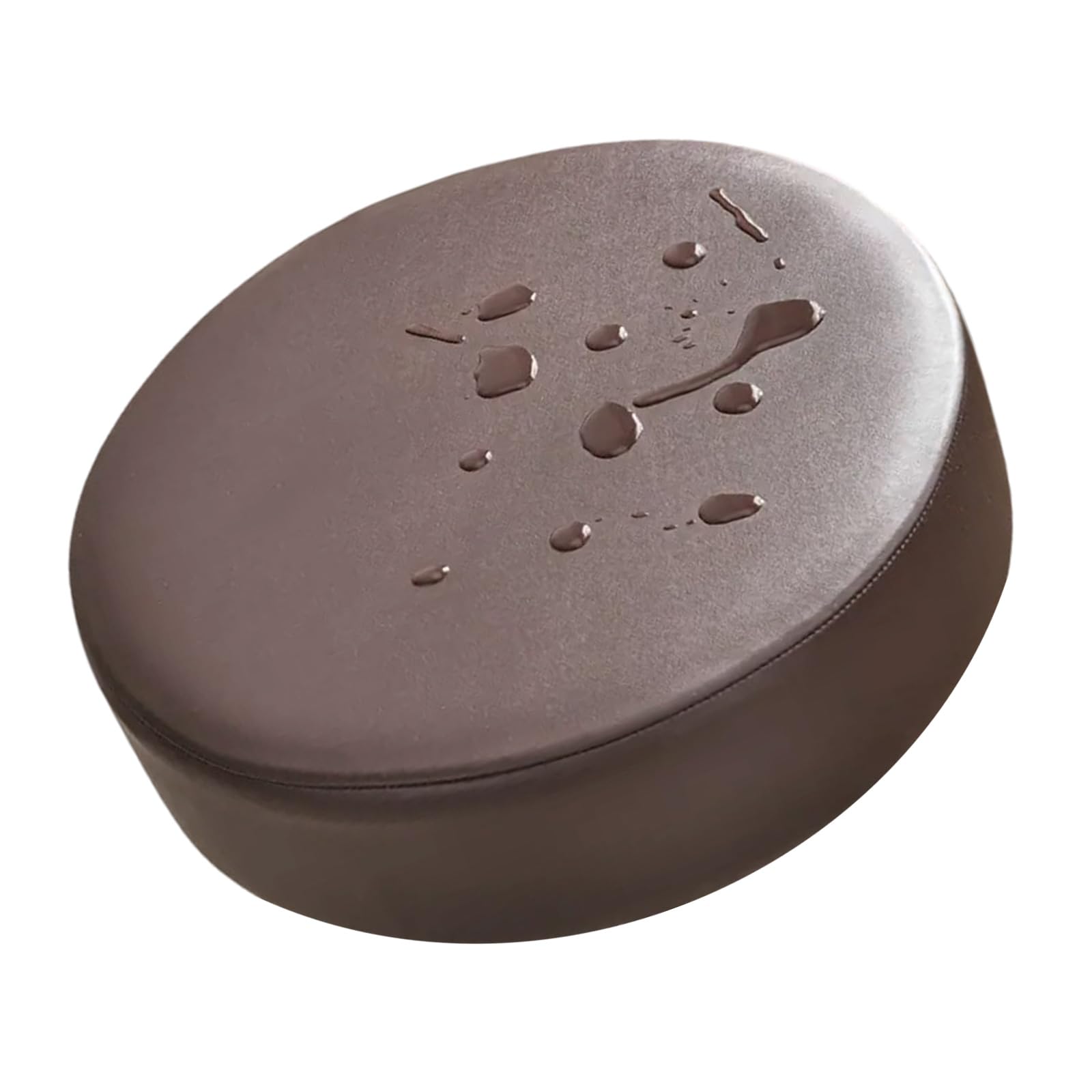 Elnwnnkc Leather Stool Slipcover Water-Resistant Design, Elastic Chair Seat Protector for Round Household Stools Elastic Fit Chair Slipcover