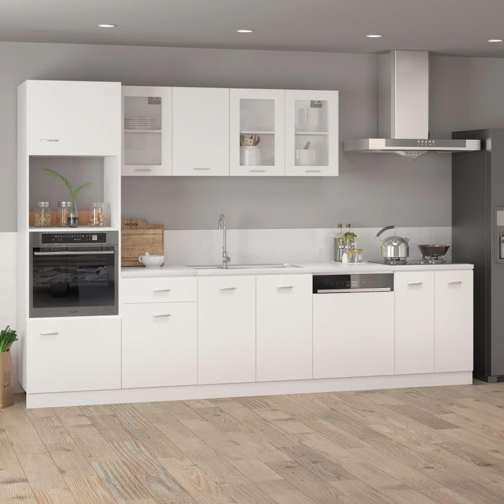 Générique Armoire à Micro-Ondes Lyon Blanc Bois d'ingénierie, Meubles, Armoires & Meubles de Rangement, Meubles de Cuisine, Blanc, (Poids 56.7KG)