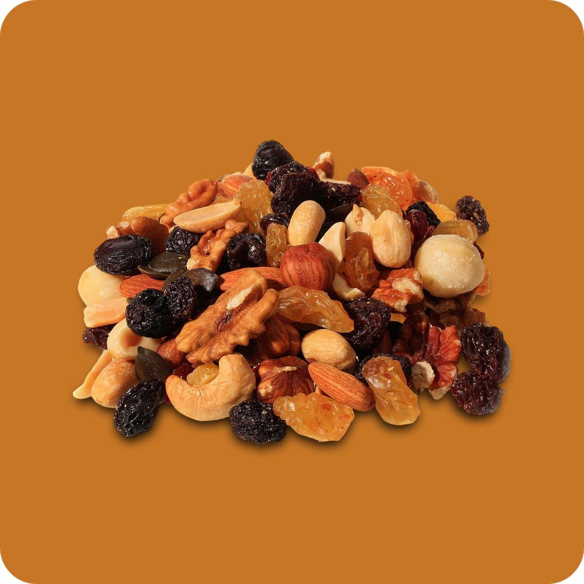 ProfessorenMix Nuss-Frucht-Mischung mit Pekan & Macadamia – Mit Heißluft geröstete Nüsse – Premium Studentenfutter-Alternative – Jumbo Weinbeeren 5000g