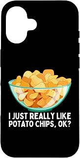 iPhone 16 Funny Potato Chips For Men Women Kids Bag Chips Snack Food Case