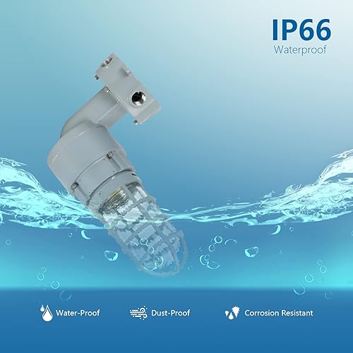 Miniatura 4 de Sokply Luz LED a prueba de vapor de explosión UL844 certificada 40W 5600LM (160W HPS Eqv.), Clase I División II Lugares peligrosos Industria