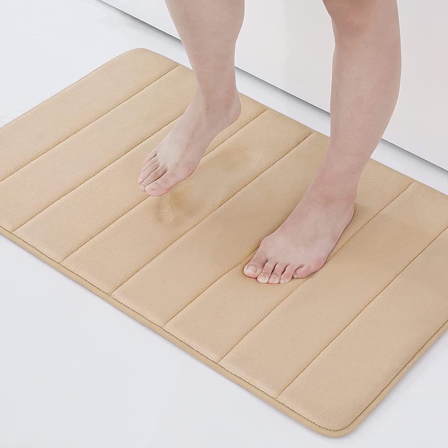 HomeCloud Memory Foam mat | Bath Mat | Door mat |Non-Slip, Water Absorption, Soft and Comfortable, Easier to Dry,Machine Wash,12mm (Beige) 40x60cm (B0B8583DGR) Amazon Price History, Amazon Price Tracker