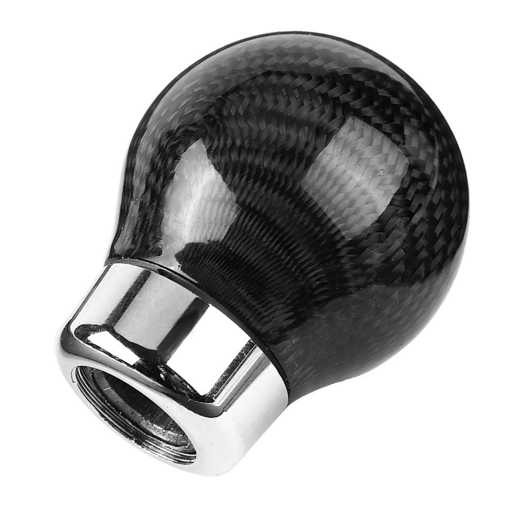 Carbon Fiber Gear Shift Knob Universal Car Modification Aramox True Carbon Fiber Gear Lever Knob Black Carbon Fiber