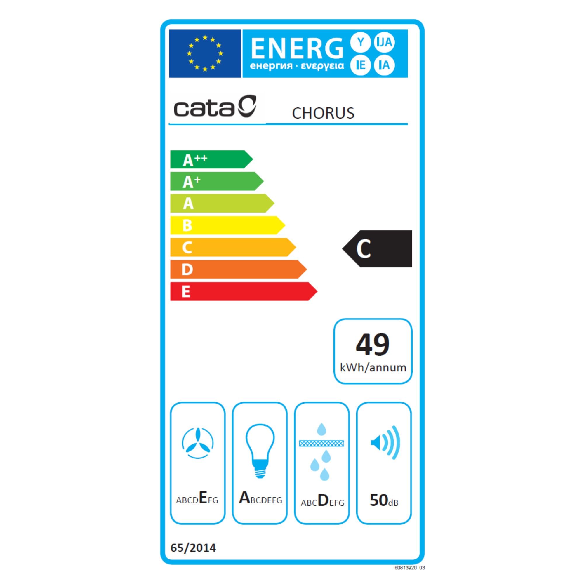 Cata Chorus XBK Dunstabzugshaube mit Mikrowelle, 20 l, mechanisches Bedienfeld, 3 Auszugsstufen, einfache Installation, extra leiser Motor, Leistung 102 W, Breite 59,8 cm, Farbe Edelstahl
