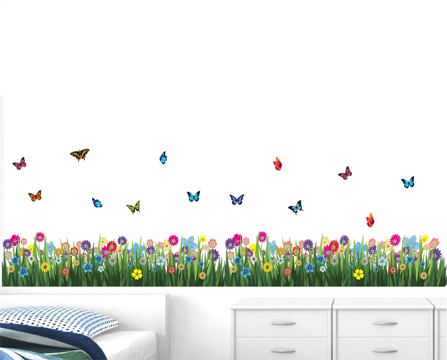 Decal O Decal Walking in The Garden Flower Border Design Self Adhesive Wall Sticker(Pack of 1) (B0CQTD9DQ2) Amazon Price History, Amazon Price Tracker