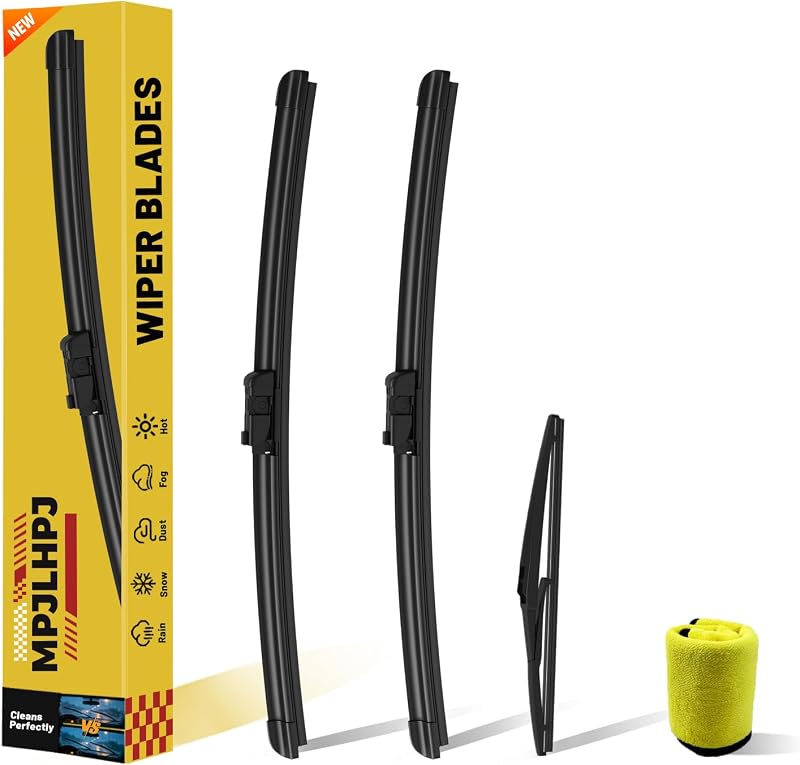 Palhetas do limpador de para-brisa Mpjlhpj para Chevrolet Tahoe 2007–2014 – Kit com 3 unidades