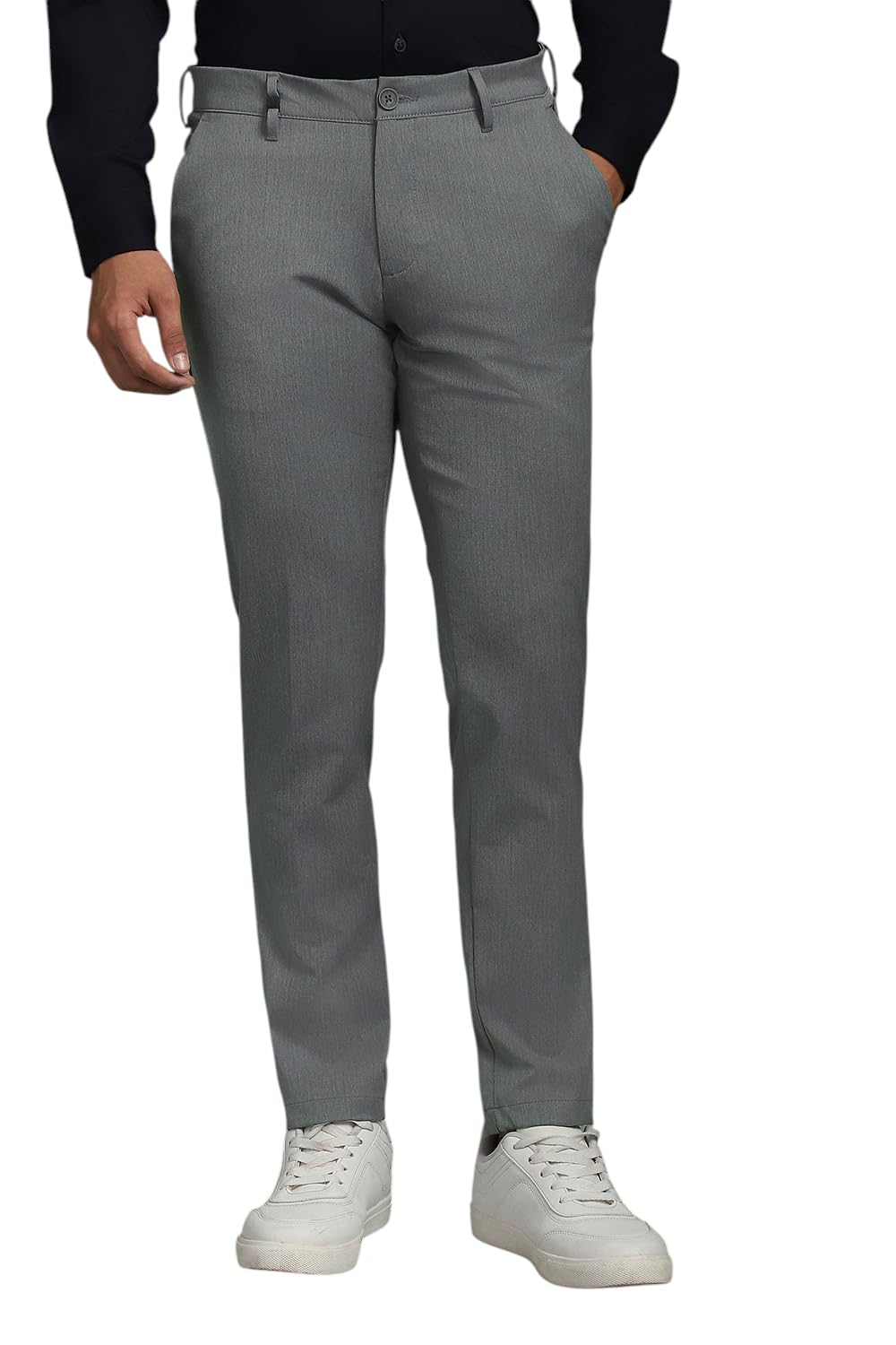 louis philippe Men's Solid Mid-Rise Formal Trouser-picture-18