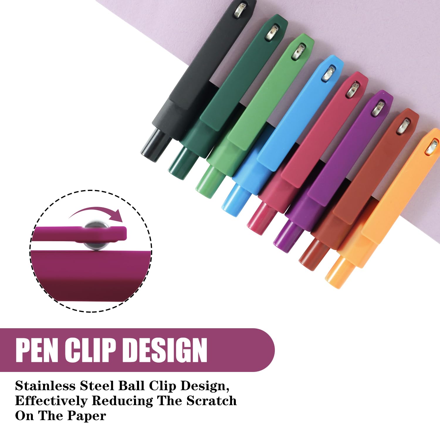 Vitoler Gel Pens 0 5 mm Black Ink Pens 8 pcs Smooth Writing Pens for Bible Retractable Quick — view 2