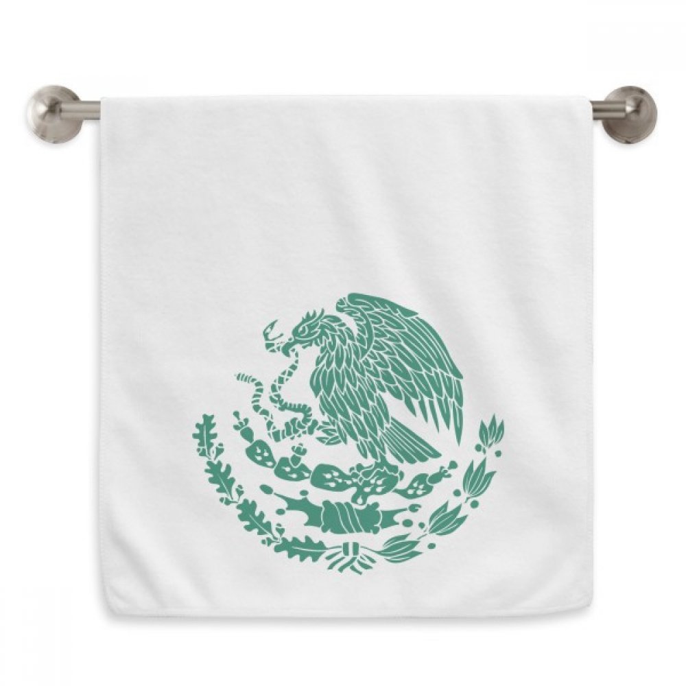 Serviette visage Mexique fini le linge rêche 13x29 pouces blanc