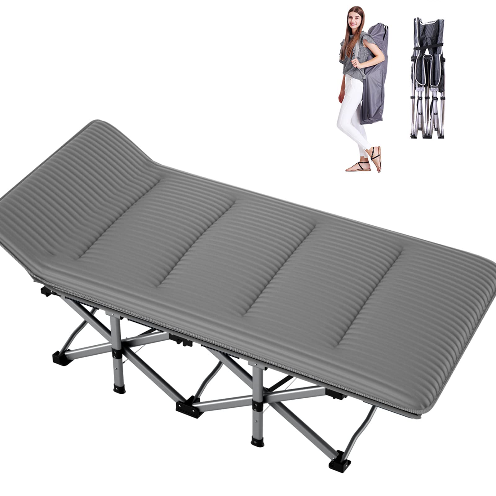 Buy Portable Folding Camping Cot, Adjustable 4Position Adults