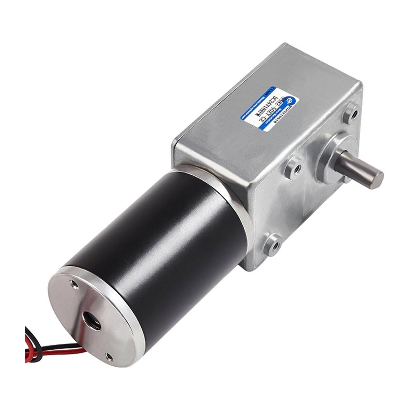 Moteur réducteur à vis sans fin CC 5882-50ZY, moteur engrenages, couple élevé, faible vitesse, régulation de, 12 V, diamètre l'arbre 10 mm pour le bricolage(6RPM)