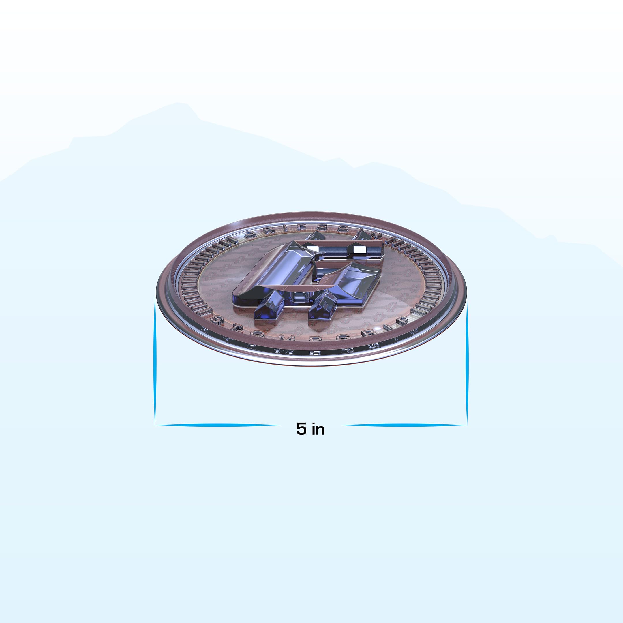 STOMPGRIP Gripcoin - Tappetino da snowboard di alta qualità, collezione Vice, decalcomania 3D, colore: rame