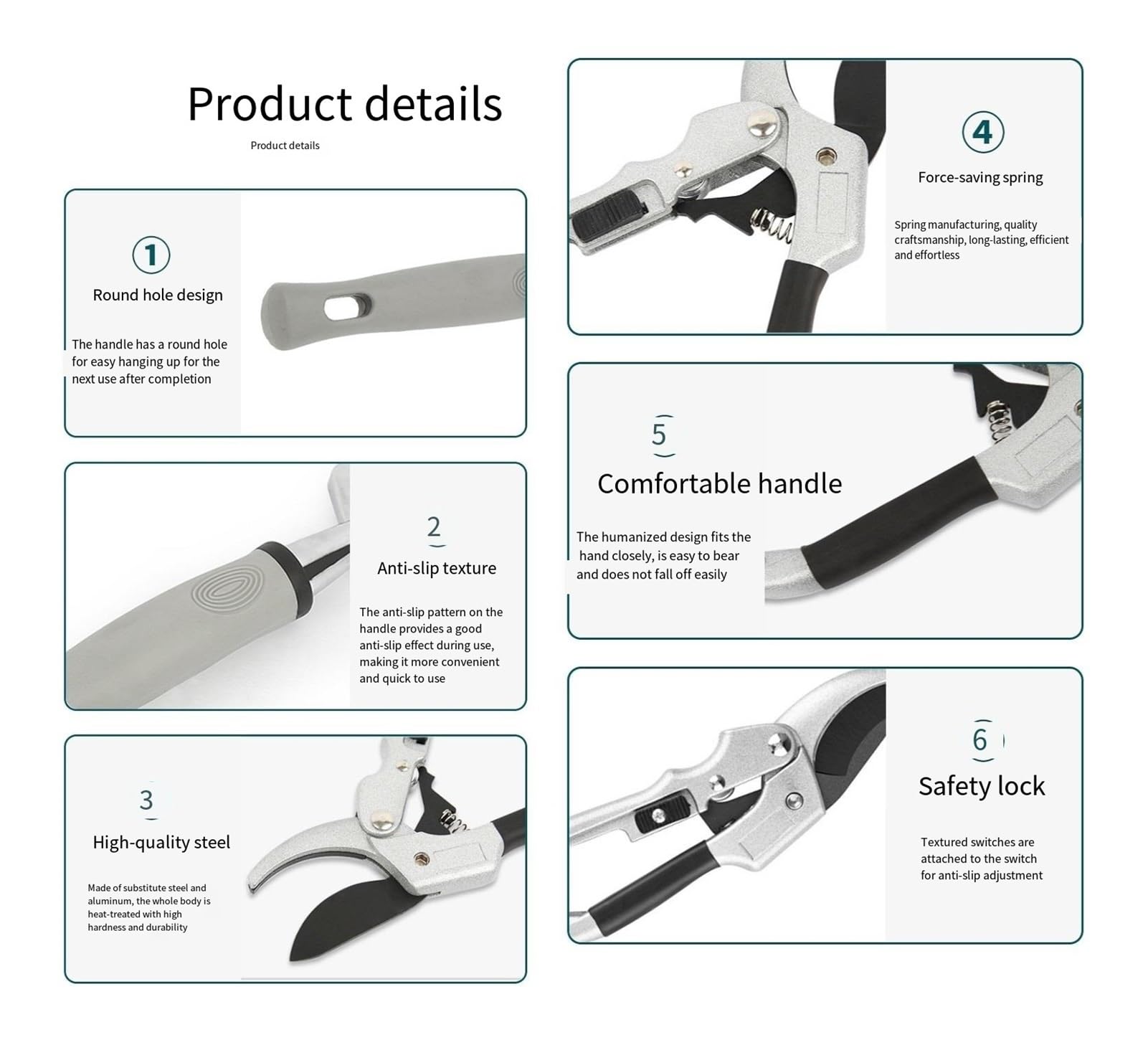 Gartenwerkzeug-Set, Garten-Handwerkzeug-Set aus Aluminiumlegierung mit Aufbewahrungstasche, for Gärtner und Outdoor-Enthusiasten(Gray)