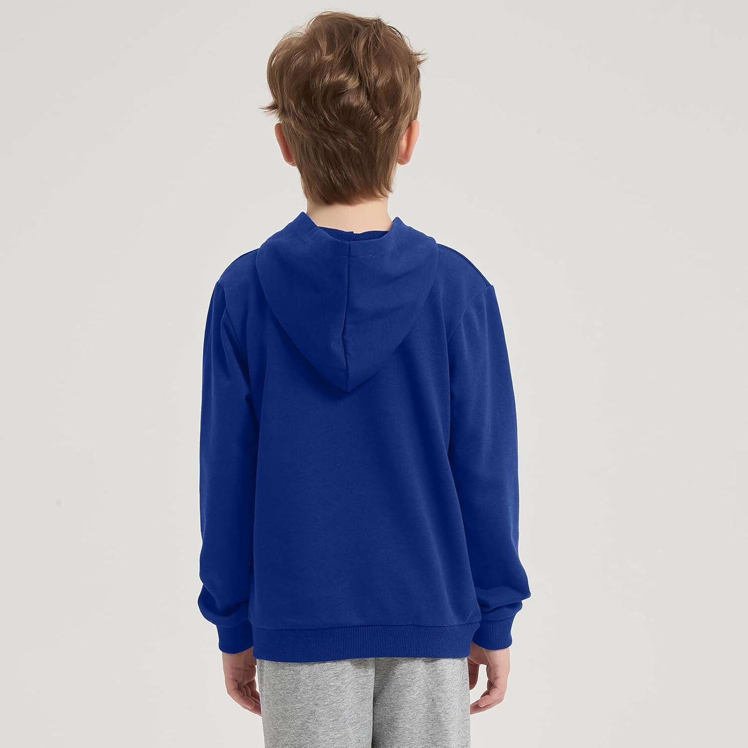Cotton Kids Hoodie Light Weight Sweatshirt (Thin) with Pockets Long Sleeve Boys Girls Fall Spring Pullover Clothes - Image 6