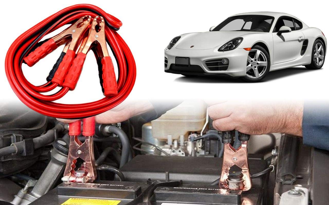 Auto Pearl Car 500 Amp Jumper Booster Cables Anti Tangle Copper Core 6Ft For Porsche Cayman-image-36