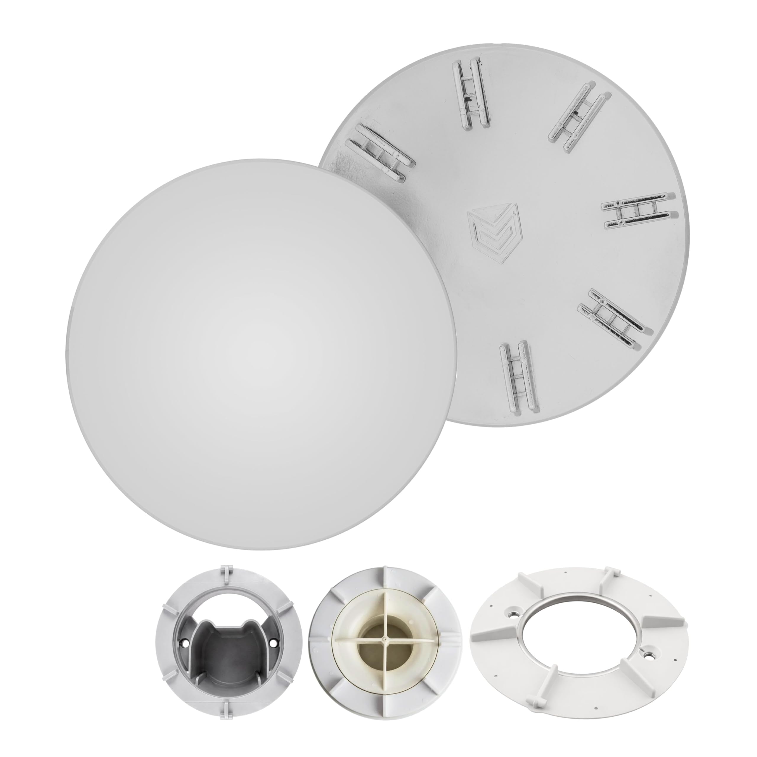 Shower Drain Cover, Ø 120 mm, Compatible with Old Viega Tempoplex and Roca Drain Set, Replaces Model A503881000, 6956.0, 192730, for Shower Tray with Drain Hole Ø 90 mm, Shower Cover lid