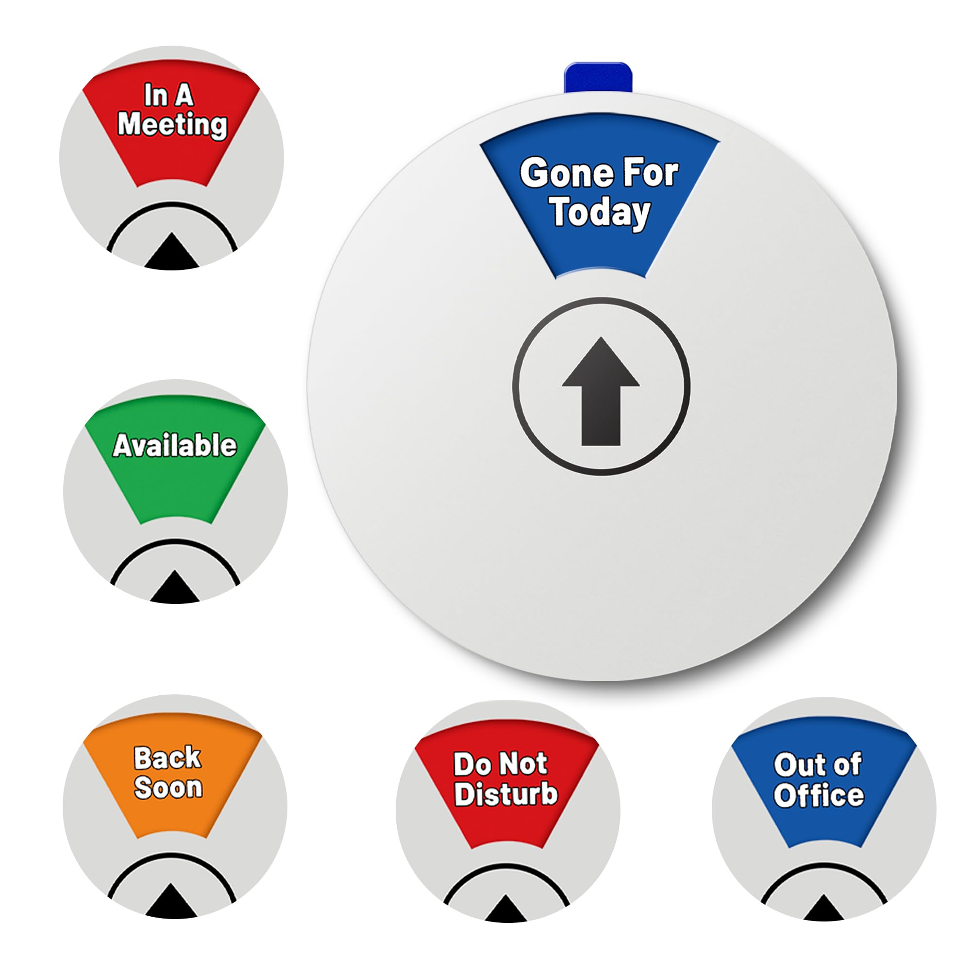 Office Private Sign, 6 Options Office Door Hanging Sign, Do Not Disturb Sign for Office, Please Knock office door signs, Work remotely out of office door sign, 6 Inches
