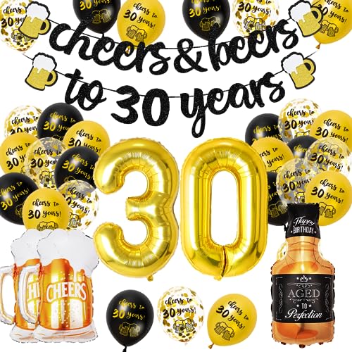 Palloncini Compleanno 30 Anni Uomo Donna, Addobbi