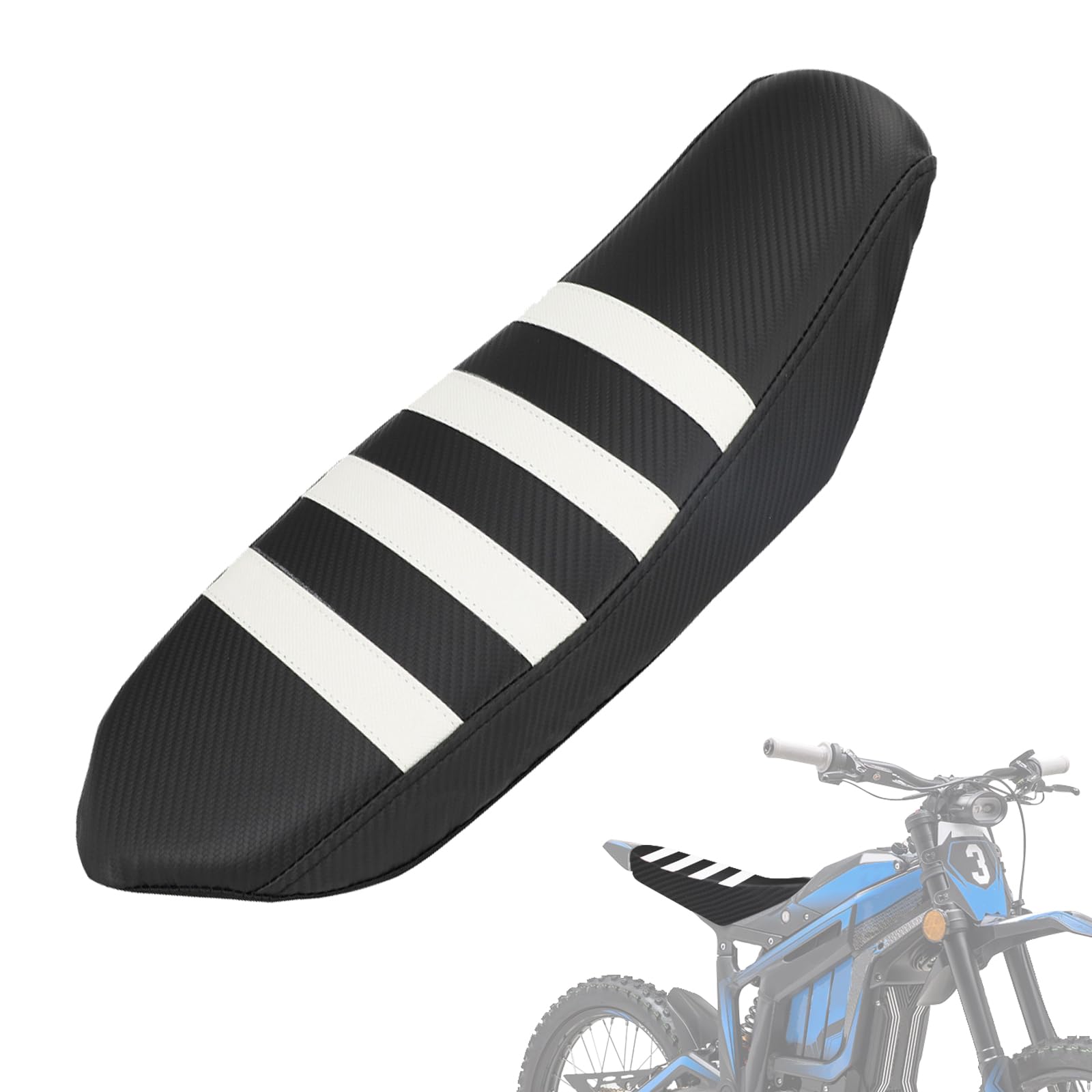 Dirt Bike Seat Cover for Talaria Sting MX3/R MX4 MX5/PRO Electric Bike White,High Elastic Leather