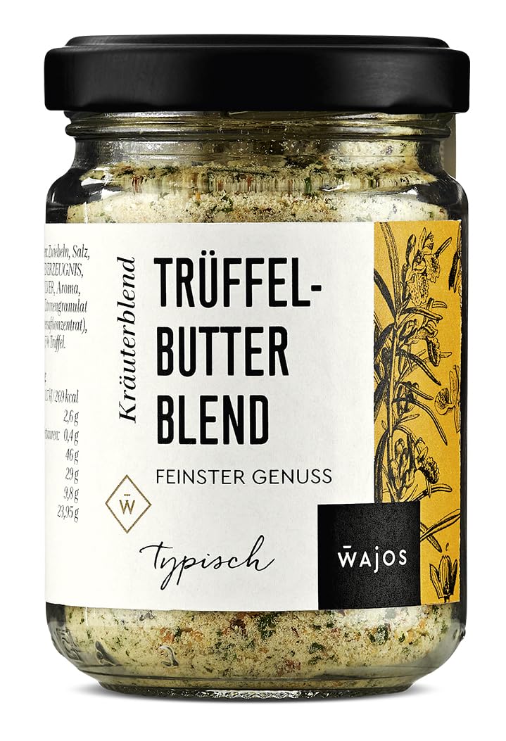 Wajos Trüffelbutter Blend, 85 g: Würzmischung für Trüffelbutter, BBQ-Butter & Trüffelrezepte