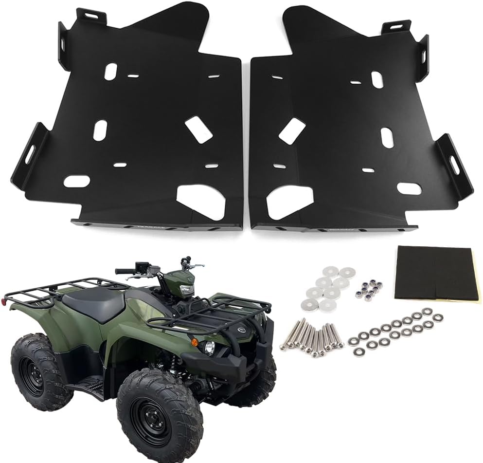 Aluminum Footwell Skid Plates Guard Cover Fit for Kodiak 450 2018-2025 Footboards Protector