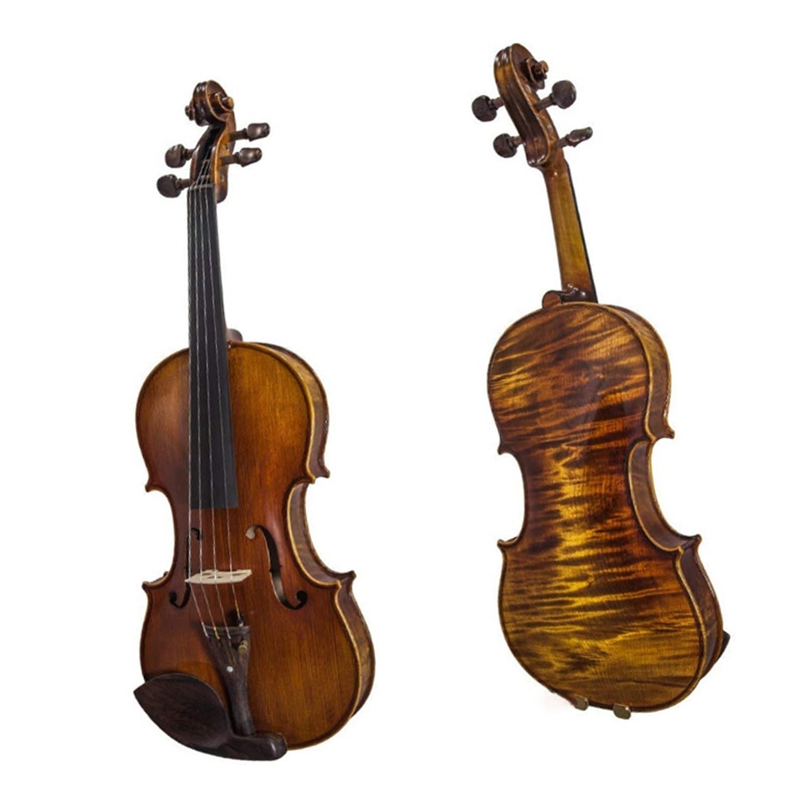 Violon 4/4 instruments à cordes de lutherie supérieure café doré - 6