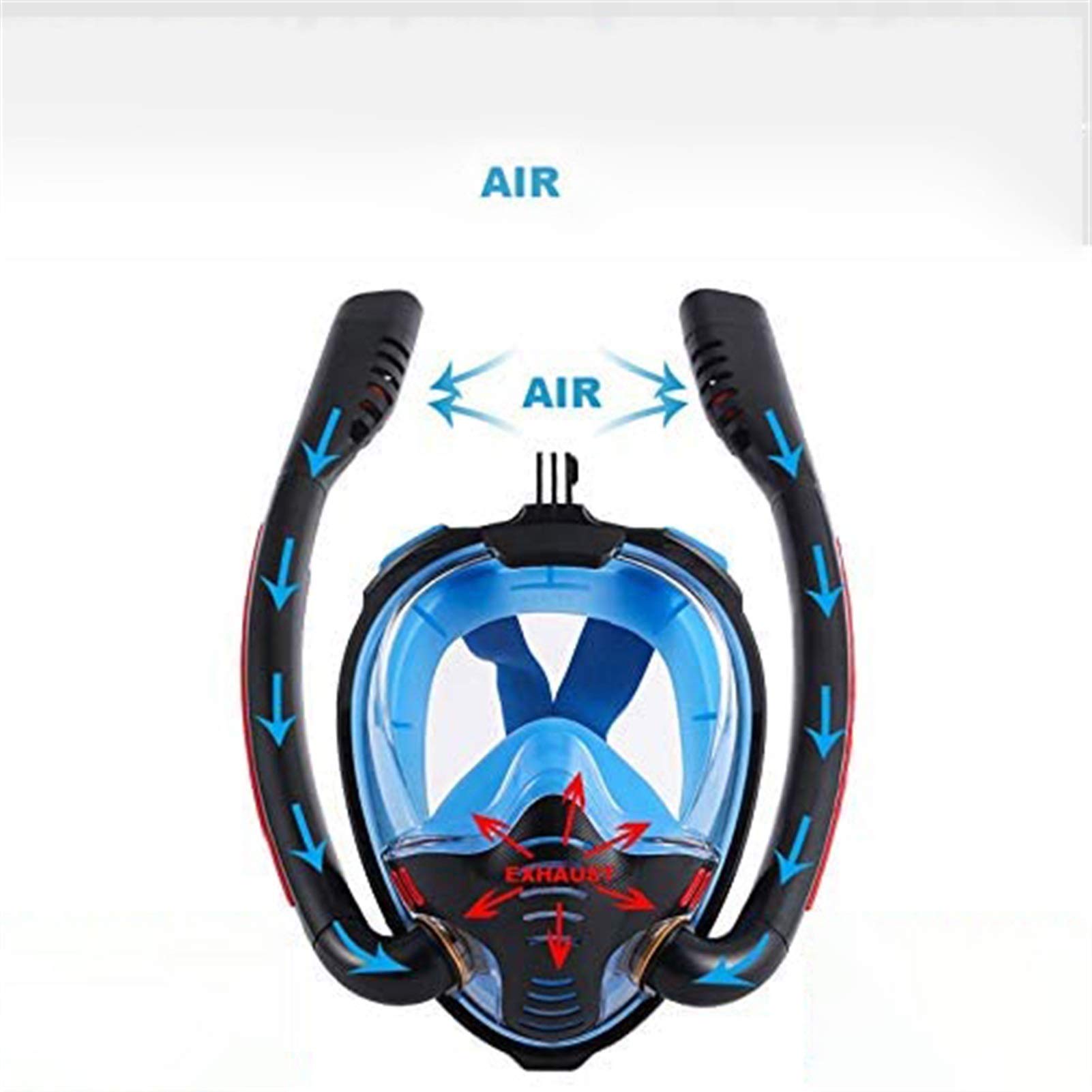 Masque de plongée, Masque de plongée à Double respirateur, Masque sous-Marine, intégral, Tuba Natation