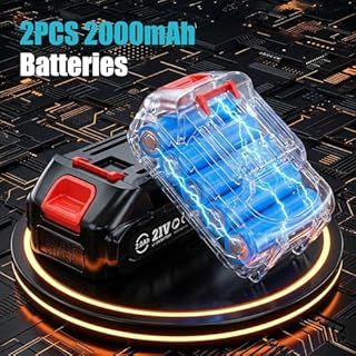 Cordless Caulking Gun Compatible with Makita 18V, Electric Silicone Sealant Gun Applicator with 2pcs Battery for 300ml Cartridges, Adjustable Speed, No-Drip Design for Sealing & Installation