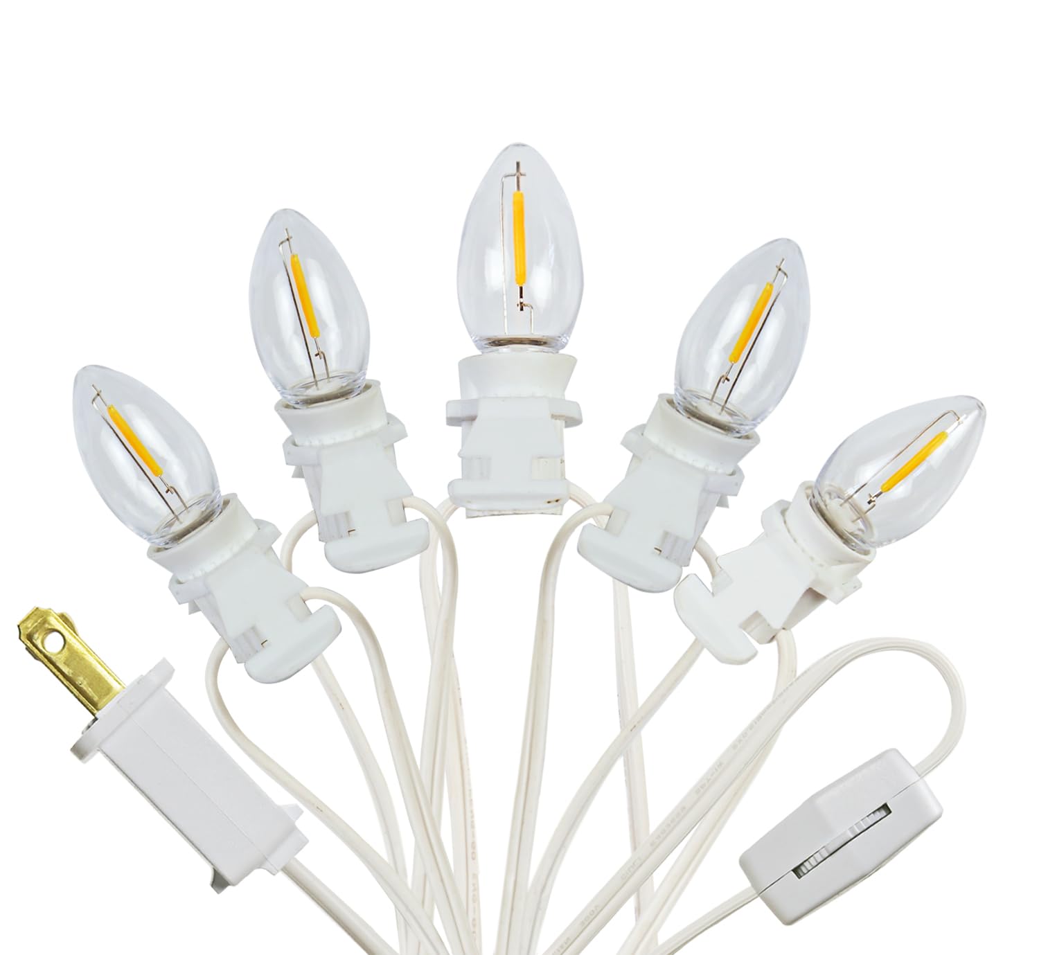 Amazon.com: YIMILITE 5 Base C7 String Bulbs Christmas Village