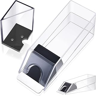 Deekin 6 Deck Blackjack Shoe with Discard Tray Clear Acrylic Card Dispenser for Playing Cards Playing Card Blackjack Dealing Shoe Dispenser Discard Holder Trays for Blackjack Games