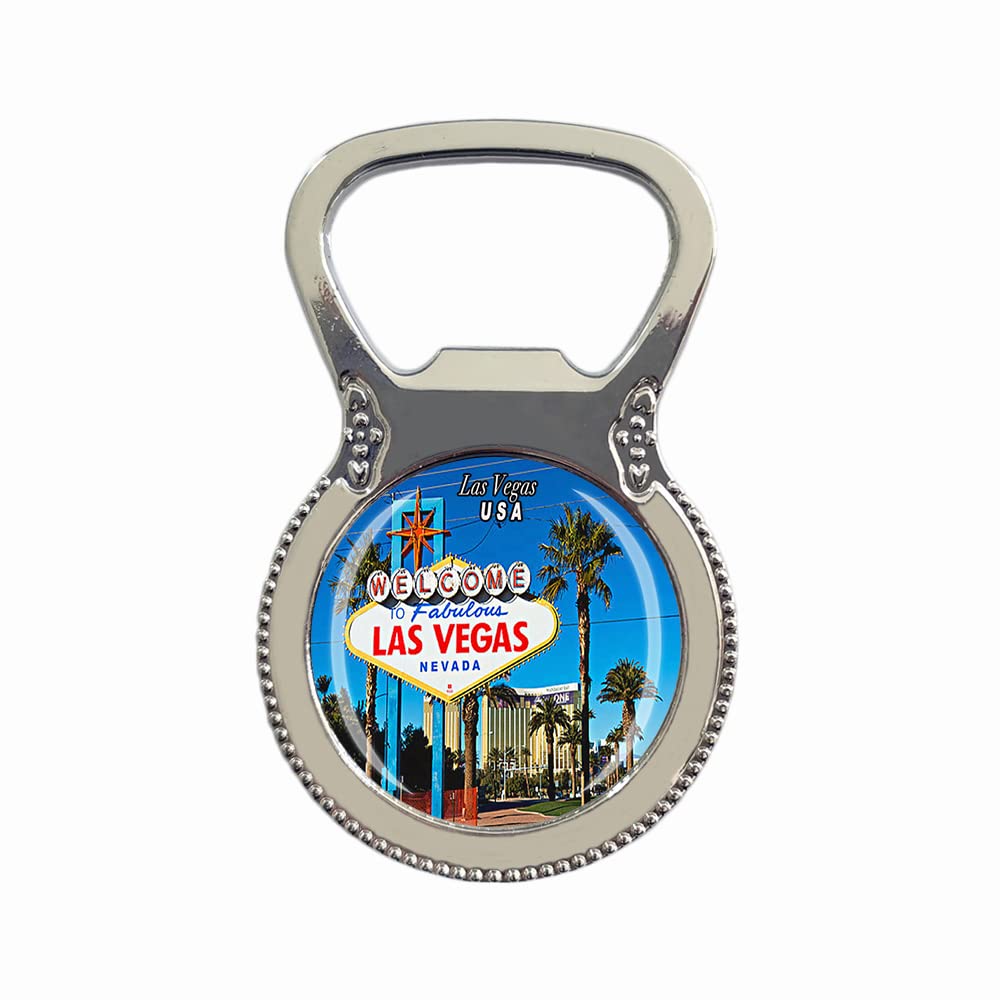 Aimant De Réfrigérateur Las Vegas Nevada USA - Souvenir Touristique - Collection Cadeau Pour La Maison Et La Cuisine - Autocollant Magnétique Pour Réfrigérateur Las Vegas America