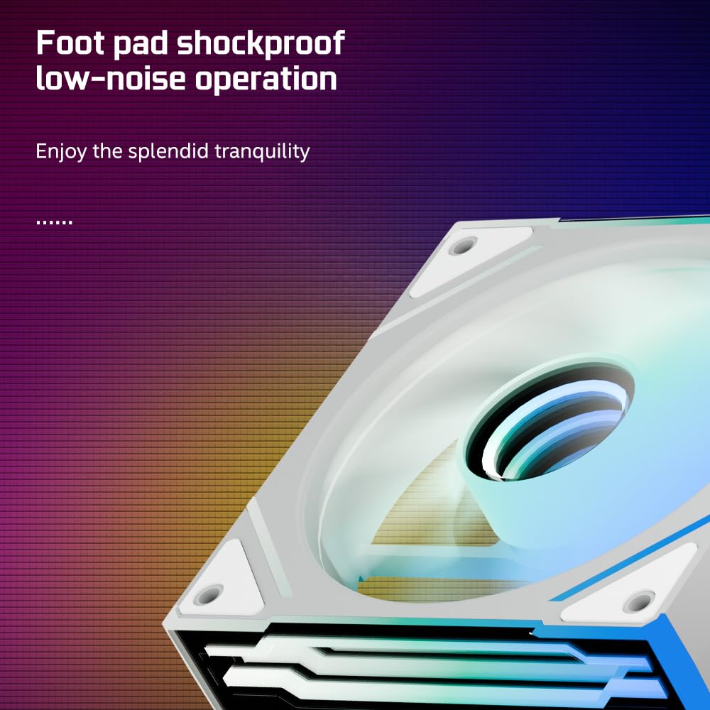 TZMRIT PRISM4EX 120mm Infinite Mirror ARGB PC Fan With PWM Control And