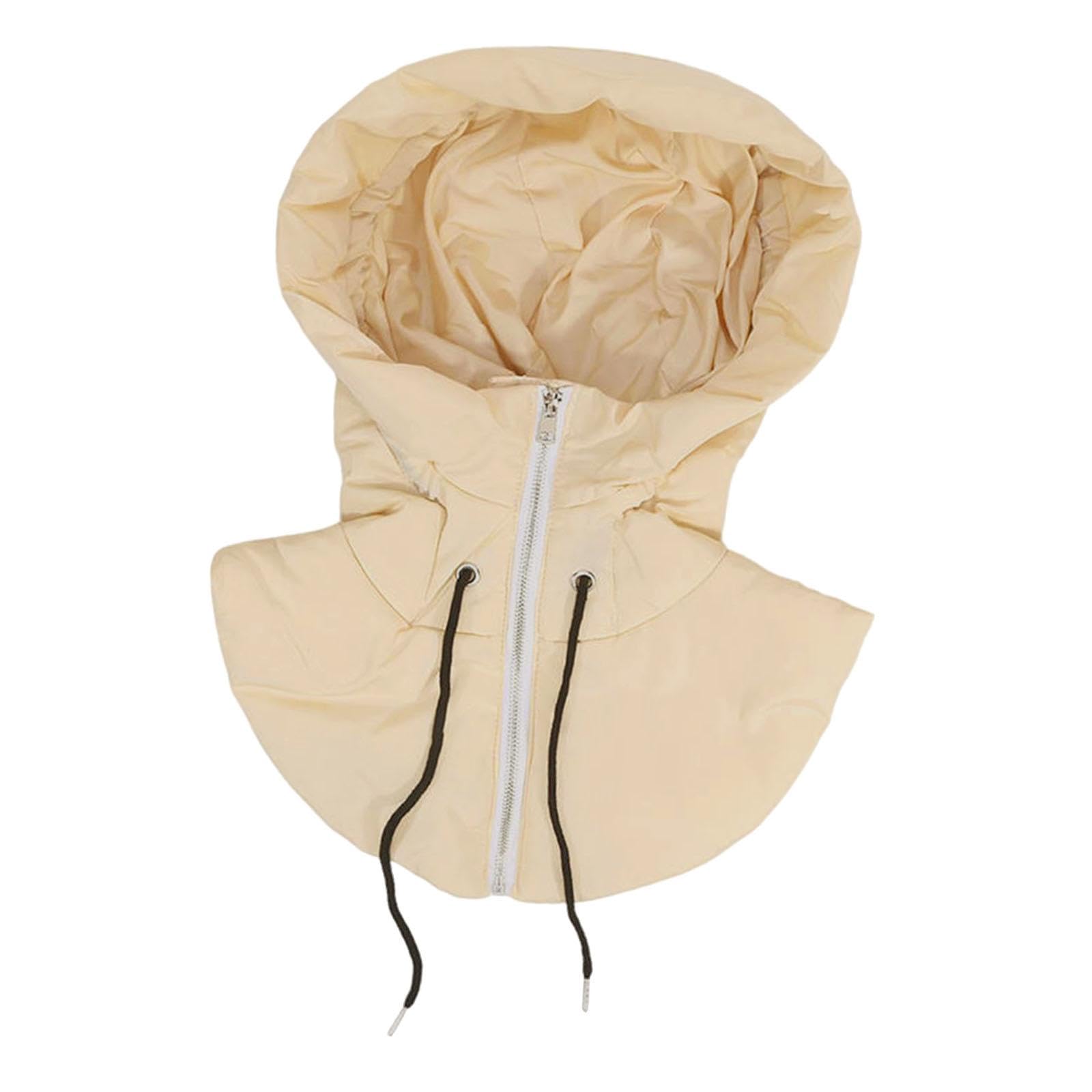 ZOOMELLA Hooded Fake Collar Hooded Vest Top for Women Men Lightweight Detachable Vest Khaki Clothing Shoes & Accessories|Other Clothing Shoes & Accessories-picture-23