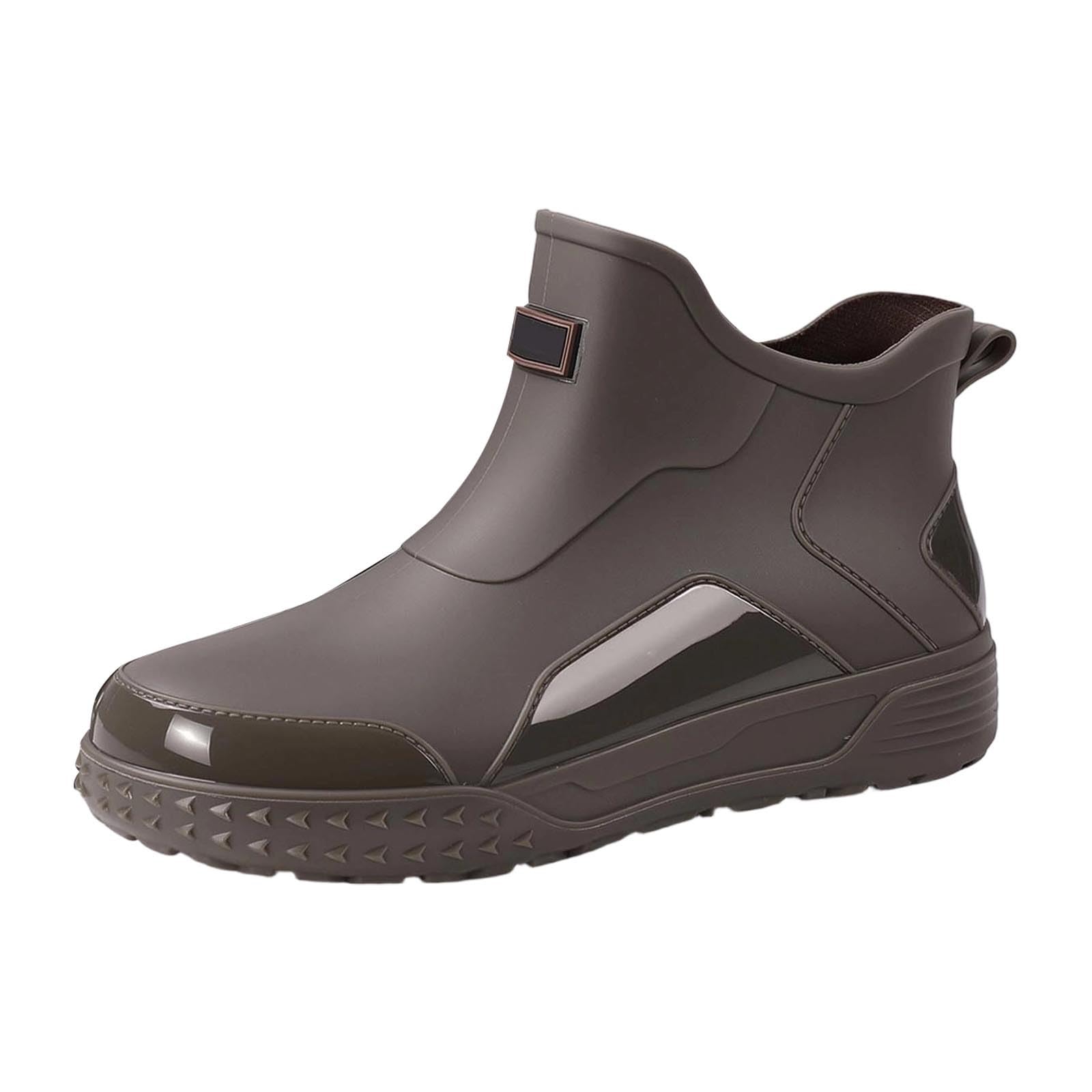 Gummistiefel Arbeit Herren Gummischuhe Wasserdicht Damen Leicht Regenstiefel Erwachsene Freizeit Gartenschuhe Winter Stiefeletten Garten