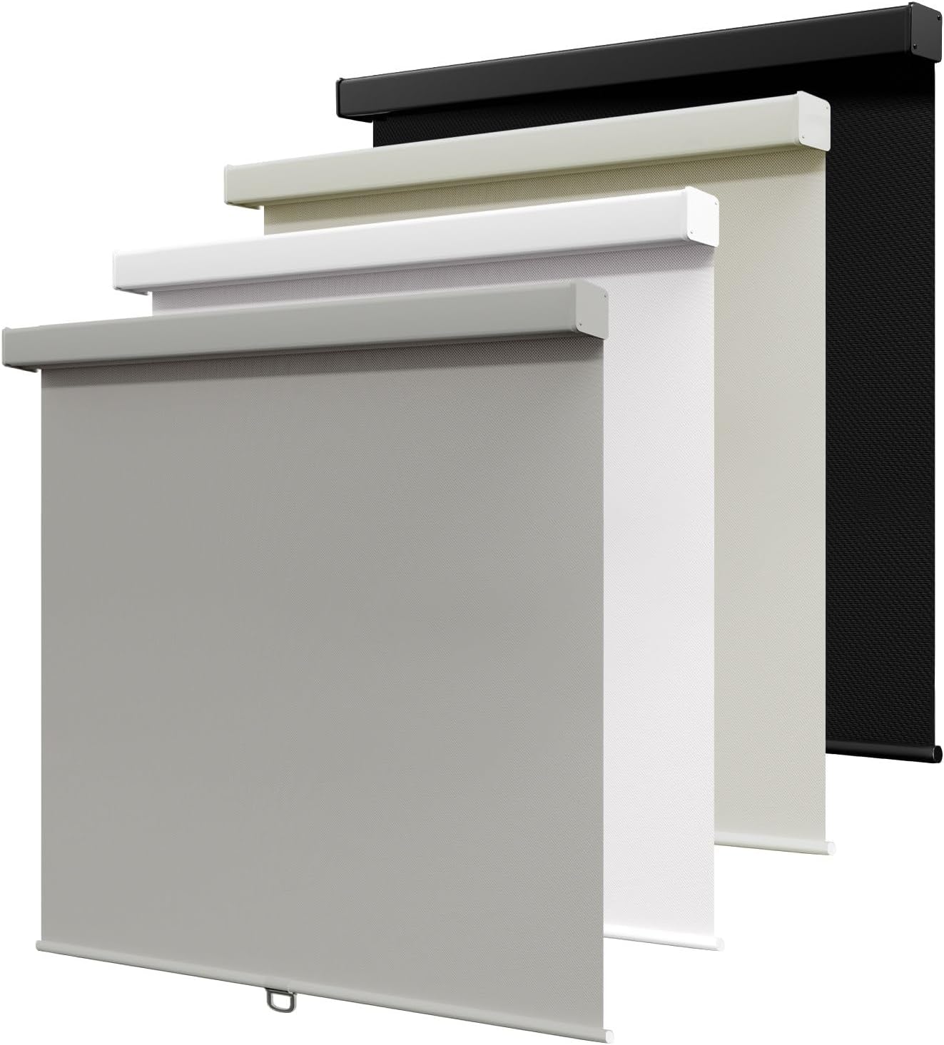 Amgo Blackout Shades Window Blinds, Free-Stop Cordless Window Blinds, Easy Install Room Darkening Shades, Thermal-Insulated Shades for Home, Bedroom, Office & Door(Grey, 26" W X 72" H)